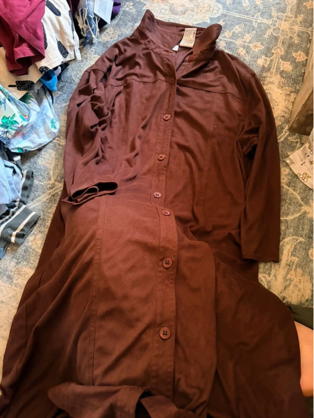White stag suede dress